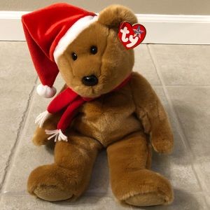 TY Beanie Buddy “1997 HOLIDAY TEDDY “ NEW